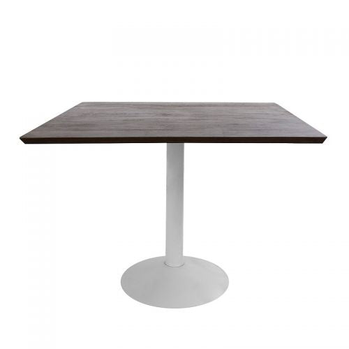 Table bistrot carrée 100 cm blanche