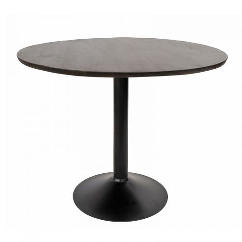 Table bistrot ronde 100 cm noire