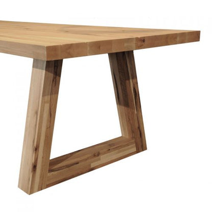Table chêne massif pieds Triangle - Moderne et Design