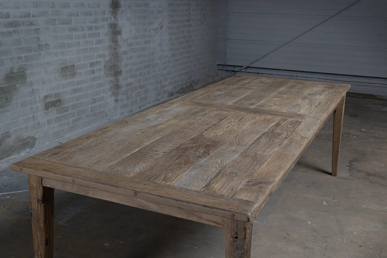 Table de Ferme Provence en Chêne ancien  - Personnalisable