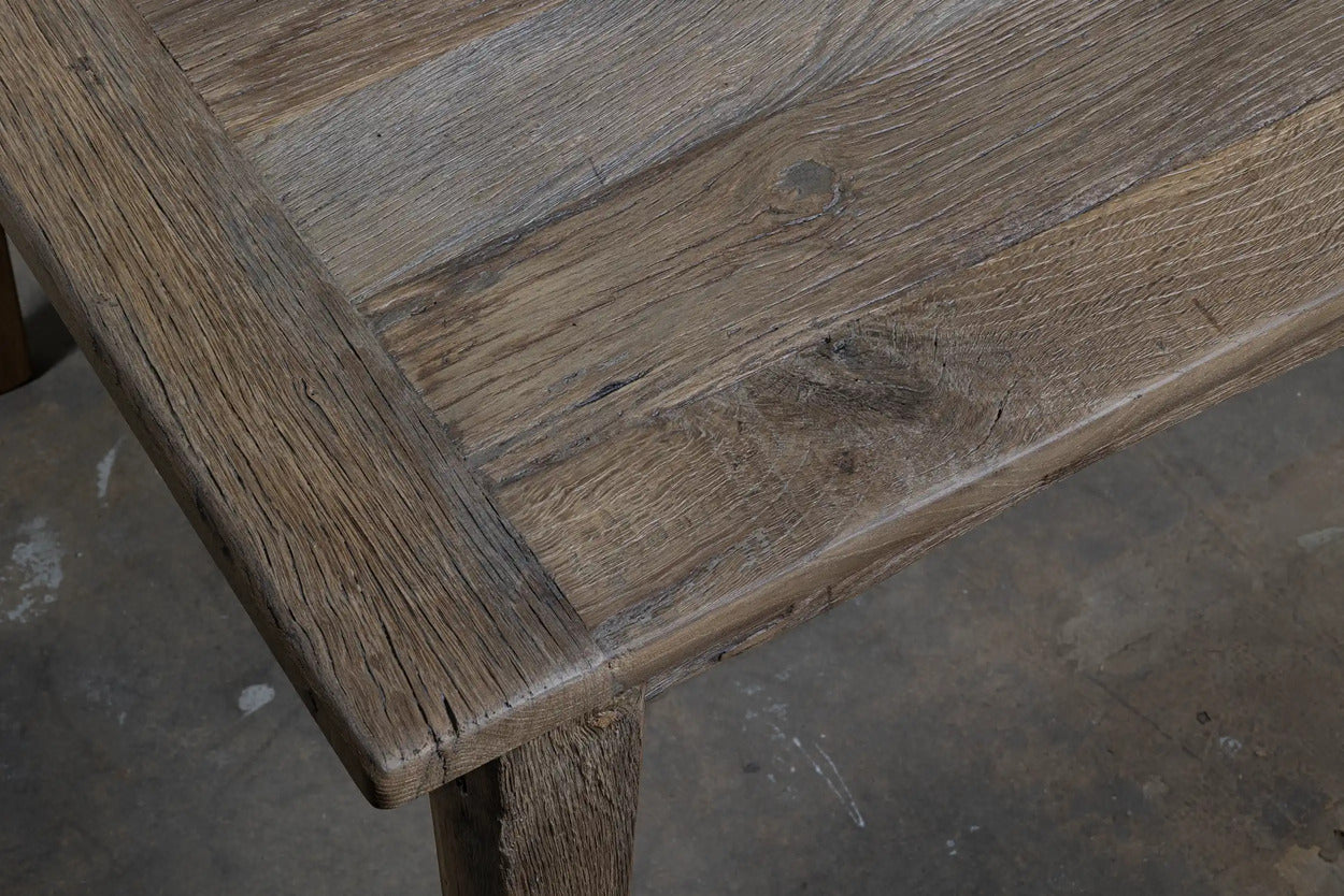 Table de Ferme Provence en Chêne ancien  - Personnalisable